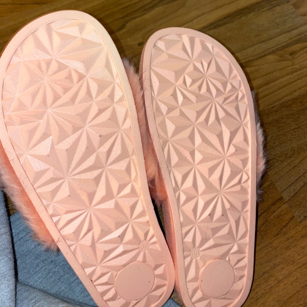 Pink Fuzzy Slides - image 3